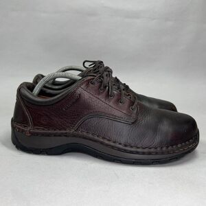 Red Wing Men's Size 9 Brown Leather Steel Toe Lace Up Work Shoes